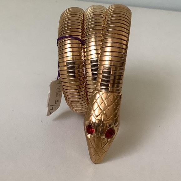 snake arm cuff new vintage 1970s TLC disco bangle bracelet - Picture 1 of 10